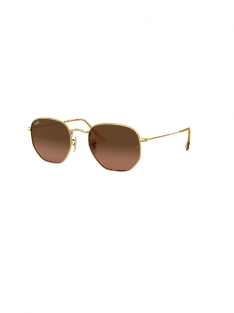 Previous Next LENTES DE SOL RB HEXAGONAL FLAT RB3548N DORADO CAFÉ DEGRADAD