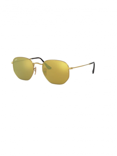 LENTES DE SOL RB HEXAGONAL FLAT RB3548N DORADO AMARILLO