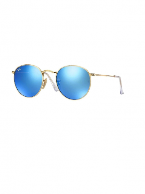 LENTES DE SOL RB ROUND CLASSIC RB3447N DORADO AZUL ESPEJO