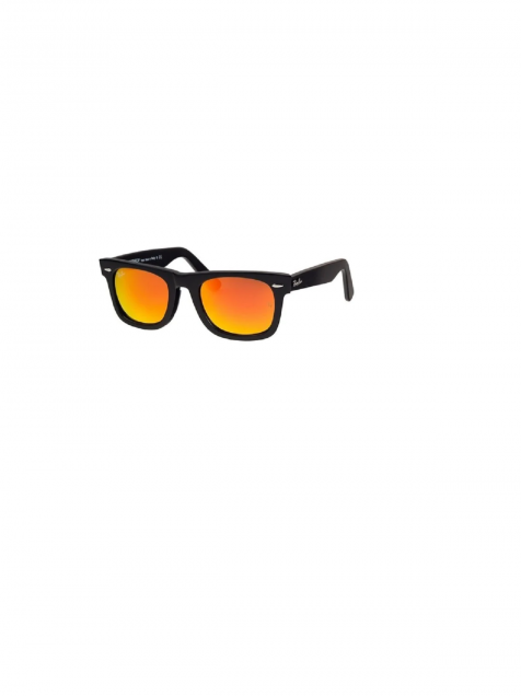 LENTES DE SOL RB WAYFARE RB2140N NEGRO BRILLOSO ANARANJADO ESPEJO