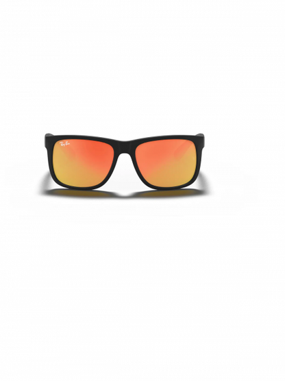 LENTES DE SOL RB JUSTIN RB4165N (NEGRO MATE-NARANJA ESPEJO) $1800