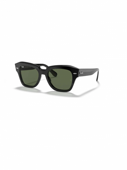 LENTES DE SOL RB STATE STREET RB2186N NEGRO BRILLOSO VERDE G15