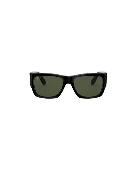 LENTES DE SOL RB NOMAD RB2187N NEGRO BRILLOSO VERDE G15