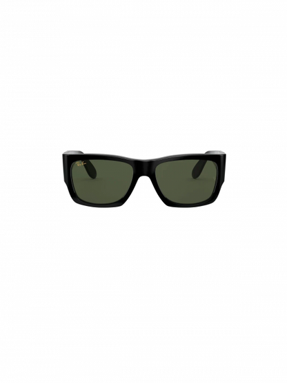 LENTES DE SOL RB NOMAD RB2187N NEGRO BRILLOSO VERDE G15