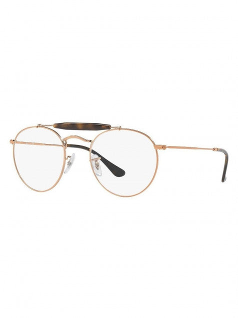 Ray Ban Oftalmico Rb3747v 2943 Round Double Bridge Cobre