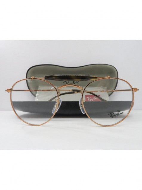 Ray Ban Oftalmico Rb3747v 2943 Round Double Bridge Cobre