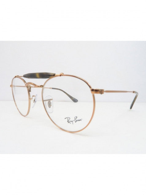 Ray Ban Oftalmico Rb3747v 2943 Round Double Bridge Cobre